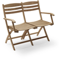 Thumbnail photo of Selandia 2-seater - Garden benches - Skagerak Design Team - Brown - Wood