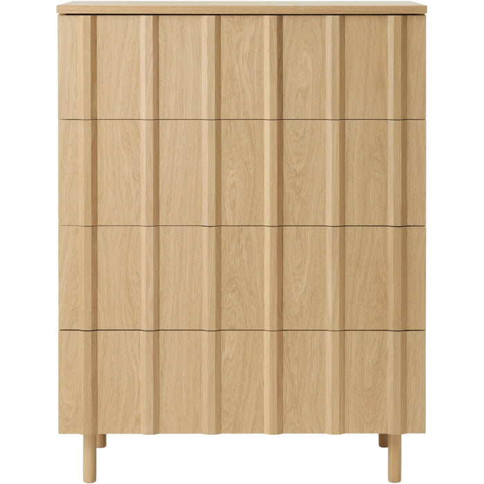 Photo of Rib Dresser W. 4 Drawers Oak - Dressers - Simon Legald - Wood Colored - Wood