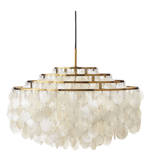 Photo of Fun 10dm Brass Pendant  - Pendellampor - Verner Panton - Guld,beige