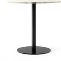 Thumbnail photo of Harbour Column Dining Table Ø80 Off White Marble Tabletop With Black Base - Mdf/metal/stone