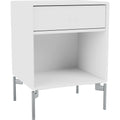 Thumbnail photo of Dream Nightstand - New White / Matt Chrome Legs - Bedside Table - Peter J. Lassen - White - Mdf