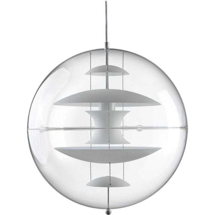 Photo of Vp Globe Glass Pendant Ø50  - Pendellampor - Verner Panton - Vit