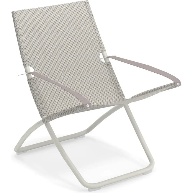 Photo of Snooze Deck Chair White 300/42 - Sun loungers & sun loungers - Metal