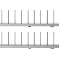 Thumbnail photo of String Plate Rack Grey - 30 cm/8 Plates - Shelving - Anna von Schewen,björn Dahlström - Grey - Metal