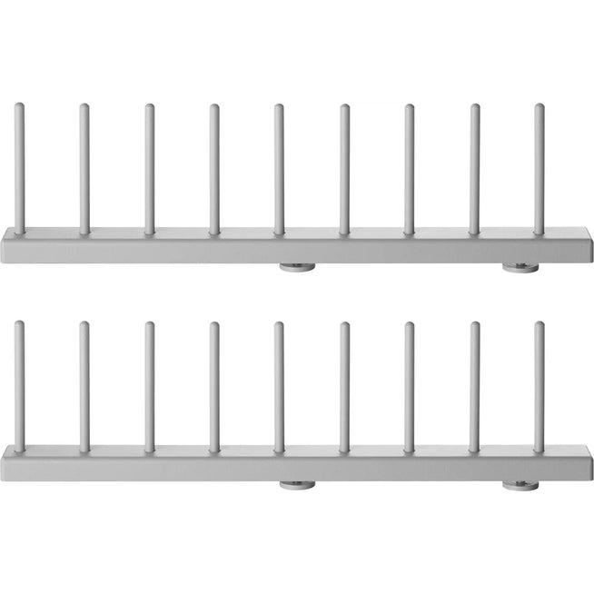 Photo of String Plate Rack Grey - 30 cm/8 Plates - Shelving - Anna von Schewen,björn Dahlström - Grey - Metal