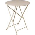 Bistro Table Ø 60 cm - Nutmeg - Small Table & Side Table Outdoor - Beige - Metal