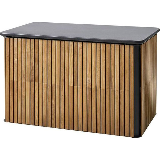 Photo of Combine Cushion Box - Cushion Box - Teak w. Lava Grey Aluminium
