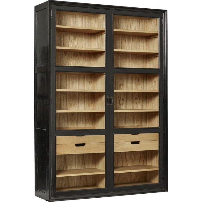Photo of Viva Cabinet with Glass Doors - Black