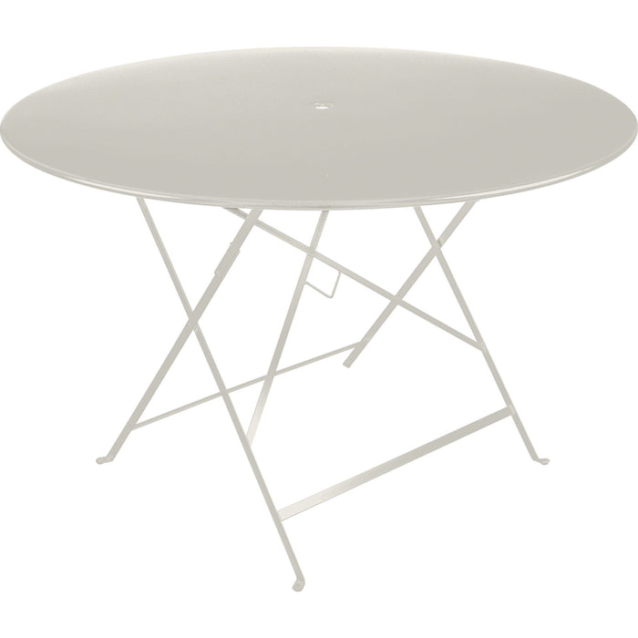 Photo of Bistro Table Ø 117 cm, Clay Grey - Outdoor Dining Table - Green, Grey - Metal