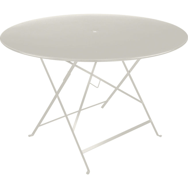 Photo of Bistro Table Ø 117 cm, Clay Grey - Outdoor Dining Table - Green, Grey - Metal