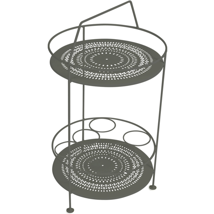 Montmartre Portable Bar, Rosemary - Small Tables & Side Tables Outdoor - Green - Metal