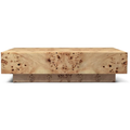 Thumbnail photo of Burl Coffee Table - Sofabord - Natural - W:70 X H:30 X D:117 Cm