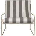 Thumbnail photo of Desert 1-seater - Lænestol - Stripe - Cashmere/chocolate - W79 X H78 X D85 X Sh30 Cm