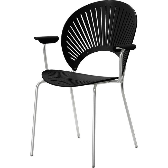 Photo of Trinidad 3399 Armchair Black, Chrome Legs