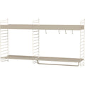 Thumbnail photo of String Wall Rack 75x30, Beige, 2-pack - Shelving - Nils Strinning - Beige - Metal