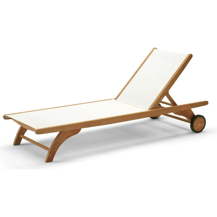Columbus Sunbed White - Sun loungers & sun loungers - Skagerak Design Team - Wood