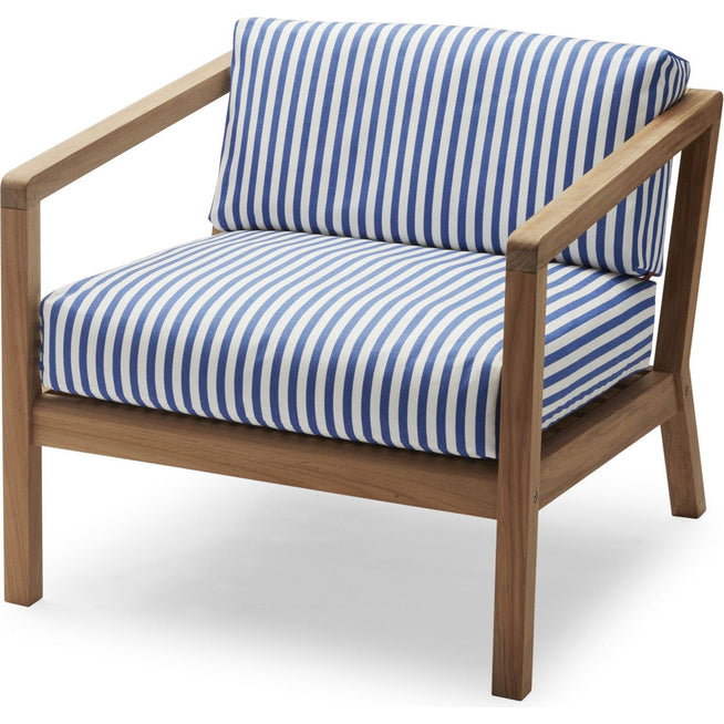 Photo of Virkelyst Chair, Teak, Fossflakes Padding, Outdoor Textile /