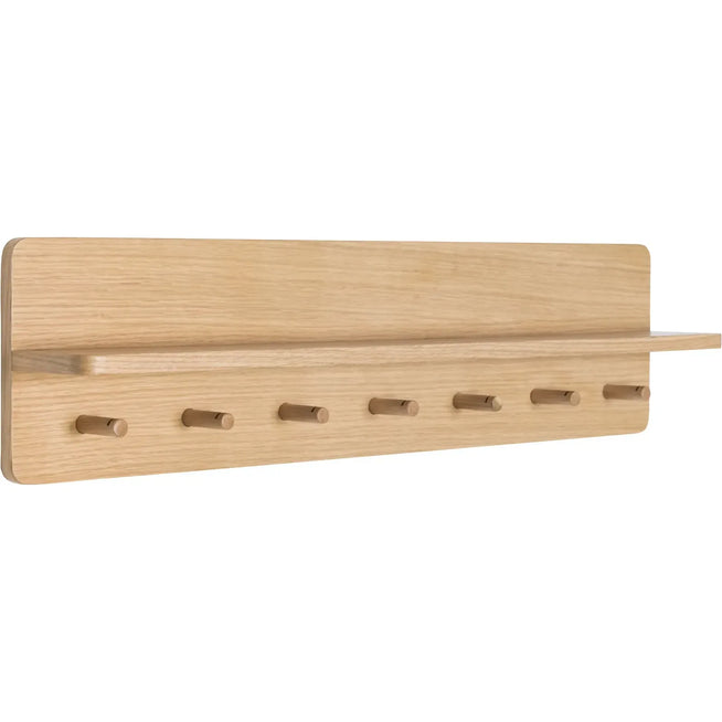 Photo of Coat Rack Oak Veneer - 7 Hooks