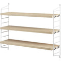 Thumbnail photo of String Pocket, Ash/white - Wall shelves - Nils Strinning - Wood-coloured, white - Metal/wood