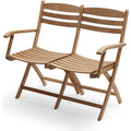 Thumbnail photo of Selandia 2-seater - Garden benches - Skagerak Design Team - Brown - Wood