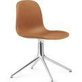 Thumbnail photo of Form Swivel Chair Sh: 44cm - Black Leather/Aluminium