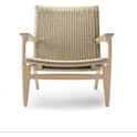 CH25 Lounge Chair - White Oiled Oak