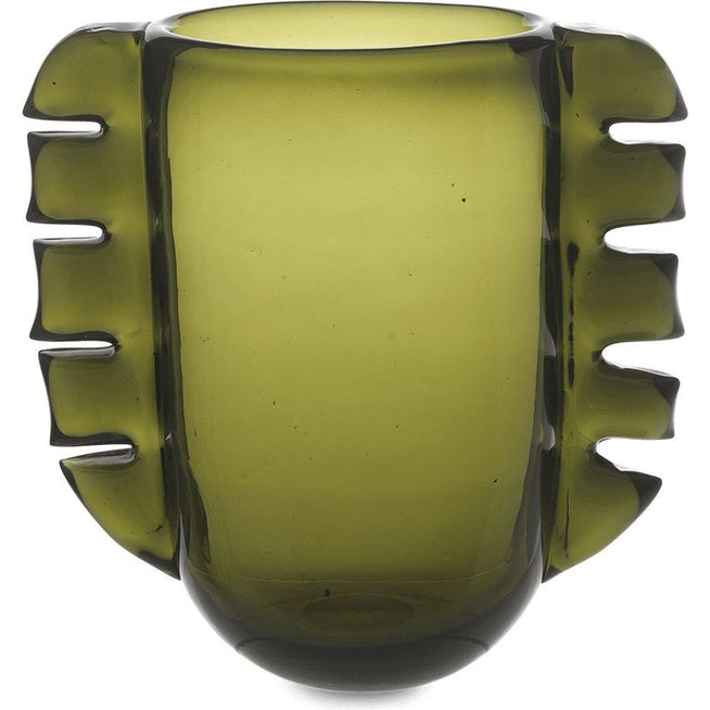 Photo of Alas Vase - Vase - Alas Vase - Moss Green - W24 X D13 X H25 Cm