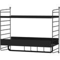 Thumbnail photo of String Wall Rack 50x30, Black, 2-pack - Shelving - Nils Strinning - Black - Metal