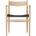 Thumbnail photo of Carl Hansen - Ch37, Oiled oak, black braided paper string - Dining chairs - Hans J. Wegner - Wood