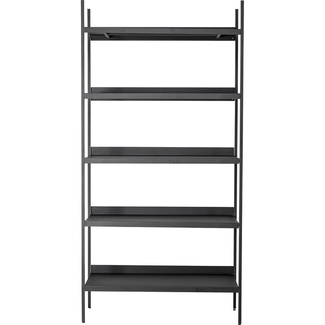 Photo of Party cabinet with shelves Metal - Black
