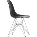 Thumbnail photo of Eames Plastic Chair Dsr - 12 Deep Black - Chrome Base - Dining Chairs - Metal/plastic