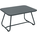 Sixties Low Table Storm Grey 26 - Small Tables & Side Tables Outdoor - Frédéric Sofia - Grey - Metal