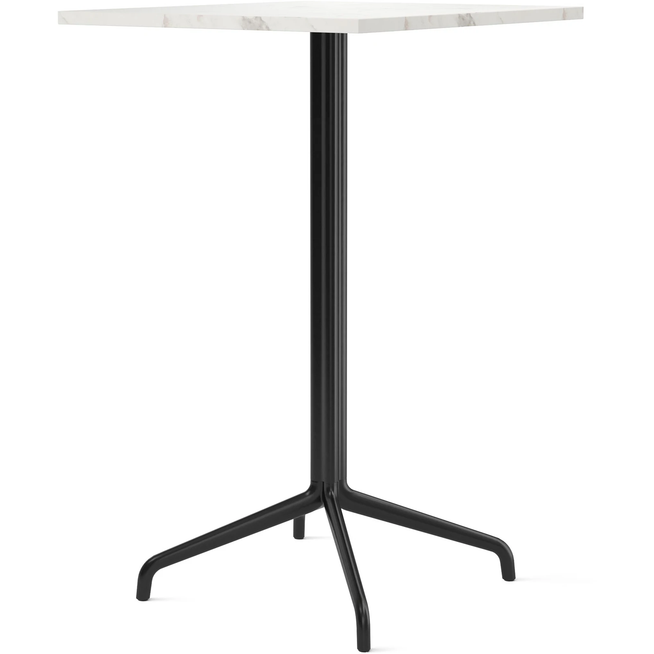 Photo of Harbour Column Bar Table 4-star - Black/off White - 70x60 Cm - Barbord - Norm Architects - Svart - Metall/sten