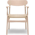 Thumbnail photo of Ch26 Armchair White Oiled Oak - Braided Paper Cord