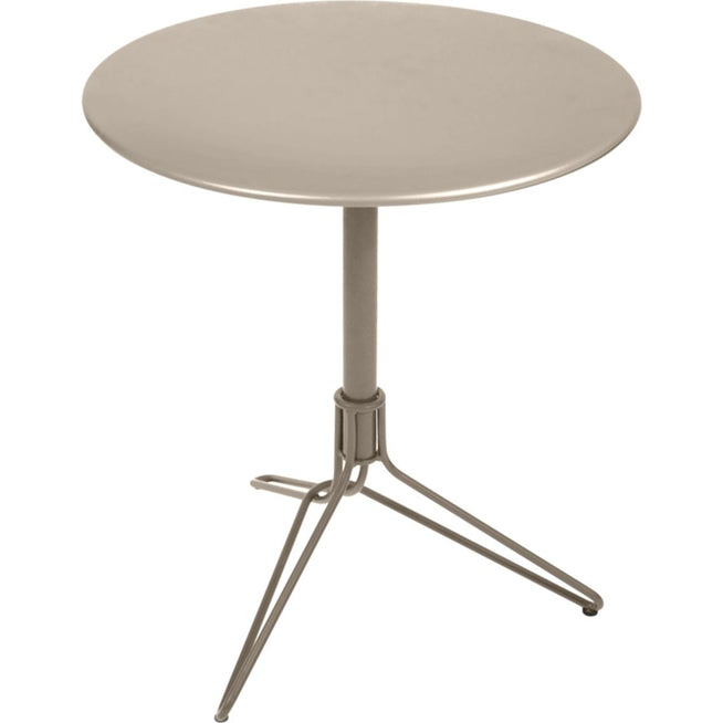 Photo of Flower Pedestal Table Nutmeg 14 - Matbord Utomhus - Harald Guggenbichler - Beige - Metall