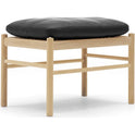 Carl Hansen - Ow149f - Colonial Footstool, Soaped Oak, Leather Group C Sif