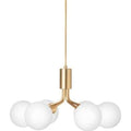 Thumbnail photo of Apiales 6 Pendant Brushed Brass/opal