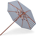 Thumbnail photo of Messina Umbrella Ø270, Dark Blue Stripes - Parasol - Skagerak Design Team