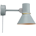 Thumbnail photo of Type 80 Wall Light Grey Mist, With Cable/plug, Incl. Led 6w Max 10w E27 600lm, 2700k Ip20 - Sänglampor - Sir Kenneth Grange - Grå