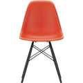 Eames Plastic Chair Dsw - 03 Poppy Red - Black Maple - Matstolar - Charles & Ray Eames - Röd - Metall/trä/plast