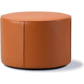 Mono Pouf 7423 By Due & Trampedach - Omni 307 Cognac - Ø55 X H38 Cm