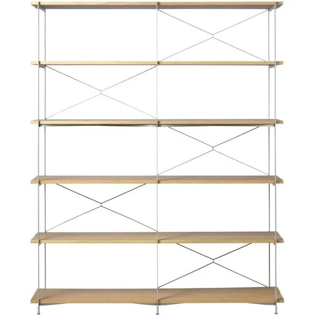 Photo of A91 Nordhavn Shelving H: 186 X 160,5 Cm - Oak/Silk Grey