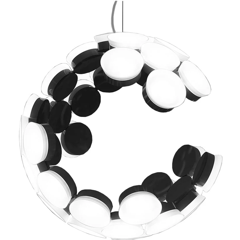 Scopas Pendant White-black