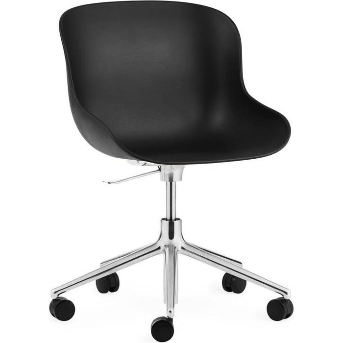 Photo of Hyg Chair Swivel frame 5w Gas lift - Office chair - Seat: Grey / Frame: Aluminium - L: 72.5 x D: 72.5 x H: 78/92 x Sh: 38/52 cm