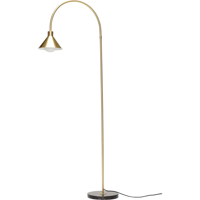 Photo of Floor Lamp Metal / Marble - Brass