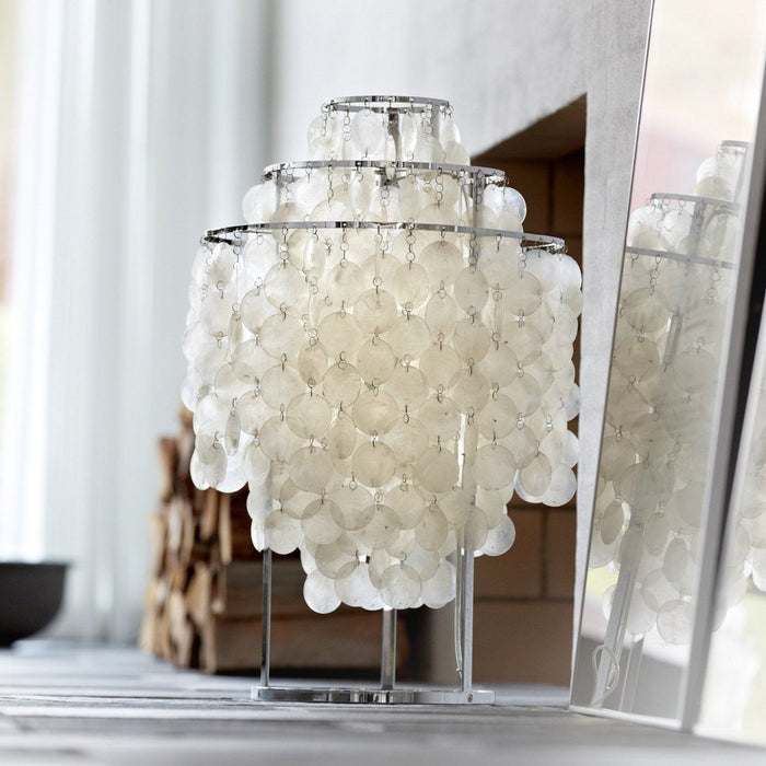 Photo of Fun 1tm Table Lamp  - Bordslampor - Verner Panton - Silver,beige