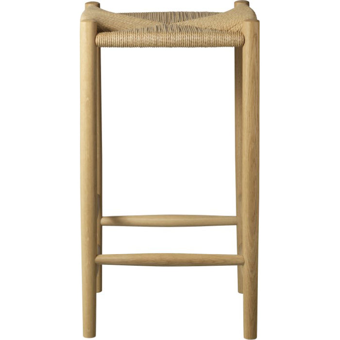 Photo of J164c Counter Squared Bar Stool Oak