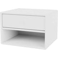Thumbnail photo of Dash Nightstand - Suspension Rail - New White - Snowbird - MDF