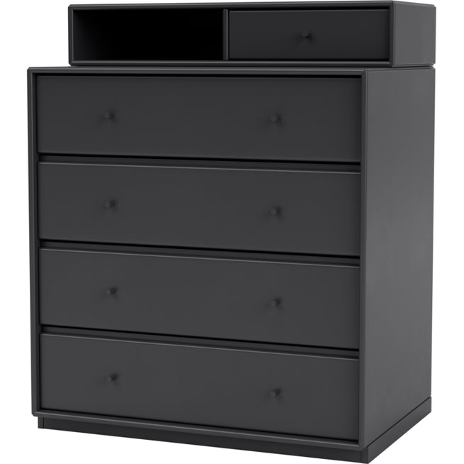 Photo of Keep Chest Of Drawers, Plinth H3 Cm - Anthracite - Byråer - Peter J. Lassen - Svart - Trä