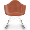 Eames Plastic Armchair Rar - 43 Rusty Orange - White Base - Dark Maple - Matstolar - Charles & Ray Eames - Orange - Metall/trä/plast